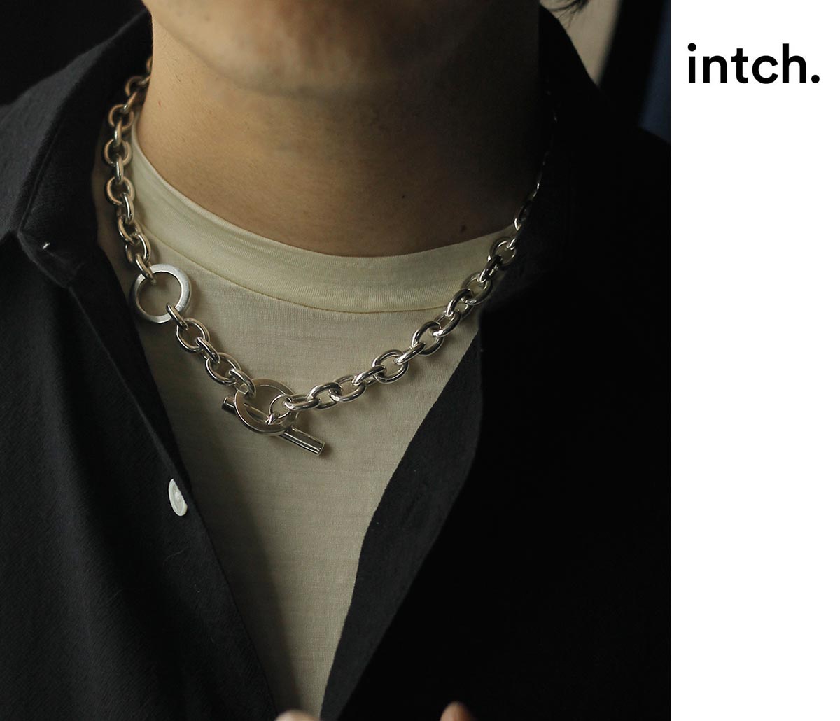 インチ Intch. エリプス スターリングシルバー チェーン ブレスレット