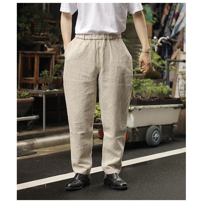 ミッタン MITTAN 亜麻苧麻ロング パンツ FLAX RAMIE PANTS LONG (PT-91