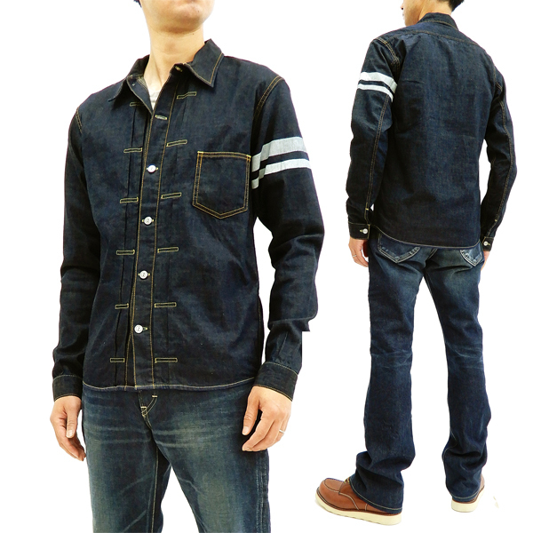桃太郎ジーンズ 05-197 出陣 デニムシャツ GTB 1st type メンズ 長袖