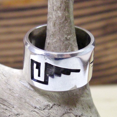 ホピ族：ベアパウ（熊の手）デザイン リング 16号 - PINE☆FIELD