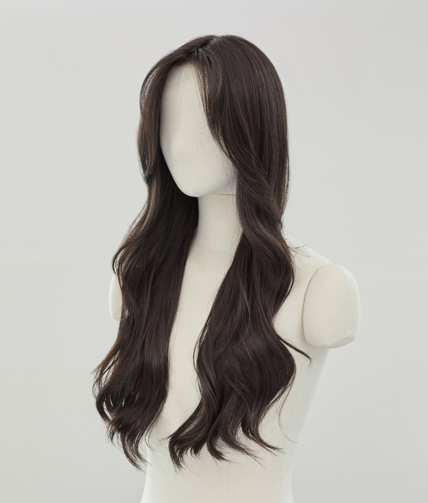 手植えフルウィッグ) ローズパーマロングウェーブ(モースト原糸)