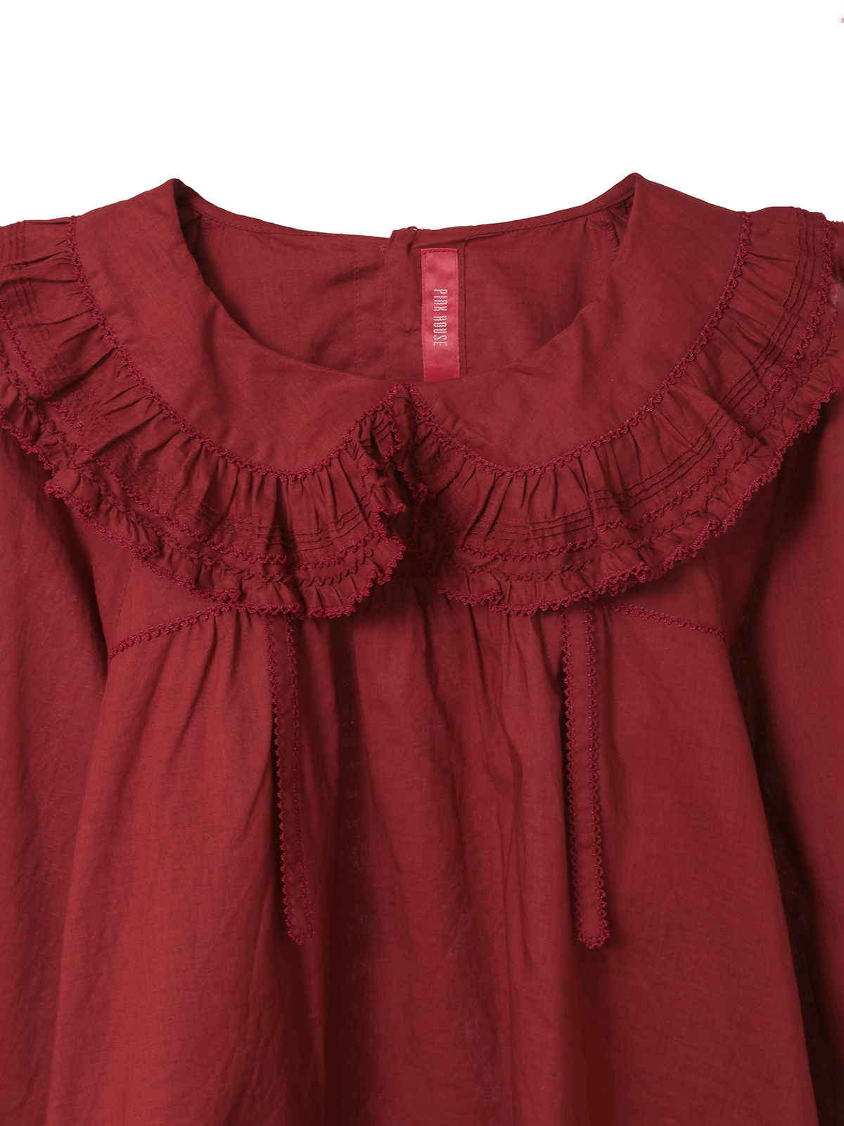 フリル襟付きローンブラウス｜ピンクハウスオフィシャルオンライン