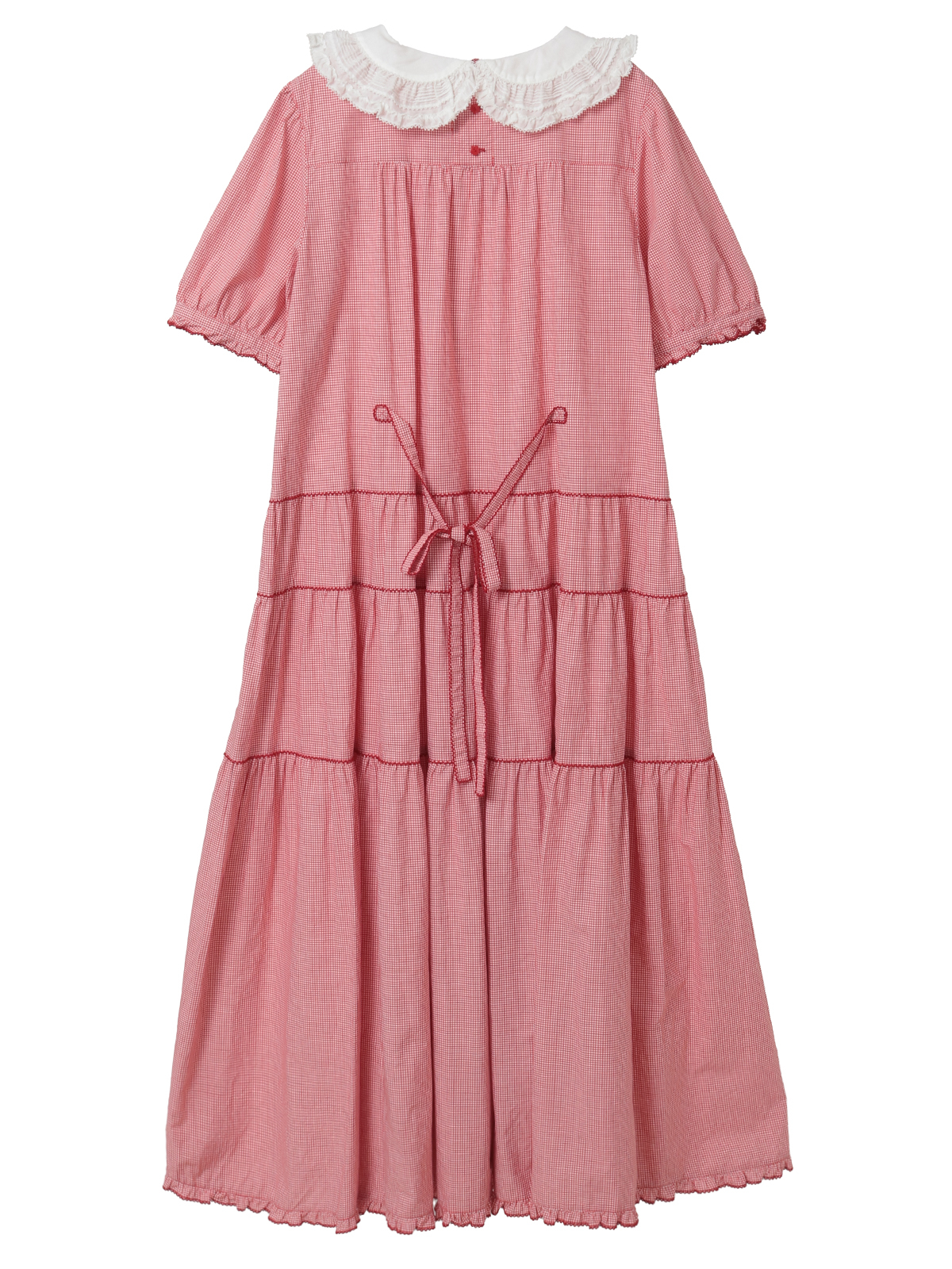 ローン襟付きギンガムチェックワンピース｜ピンクハウスオフィシャル