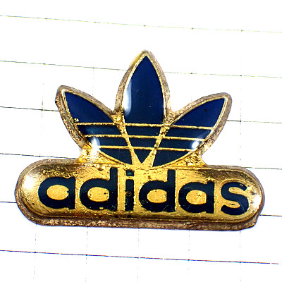 ピンバッジ・アディダスADIDASロゴ青・342682