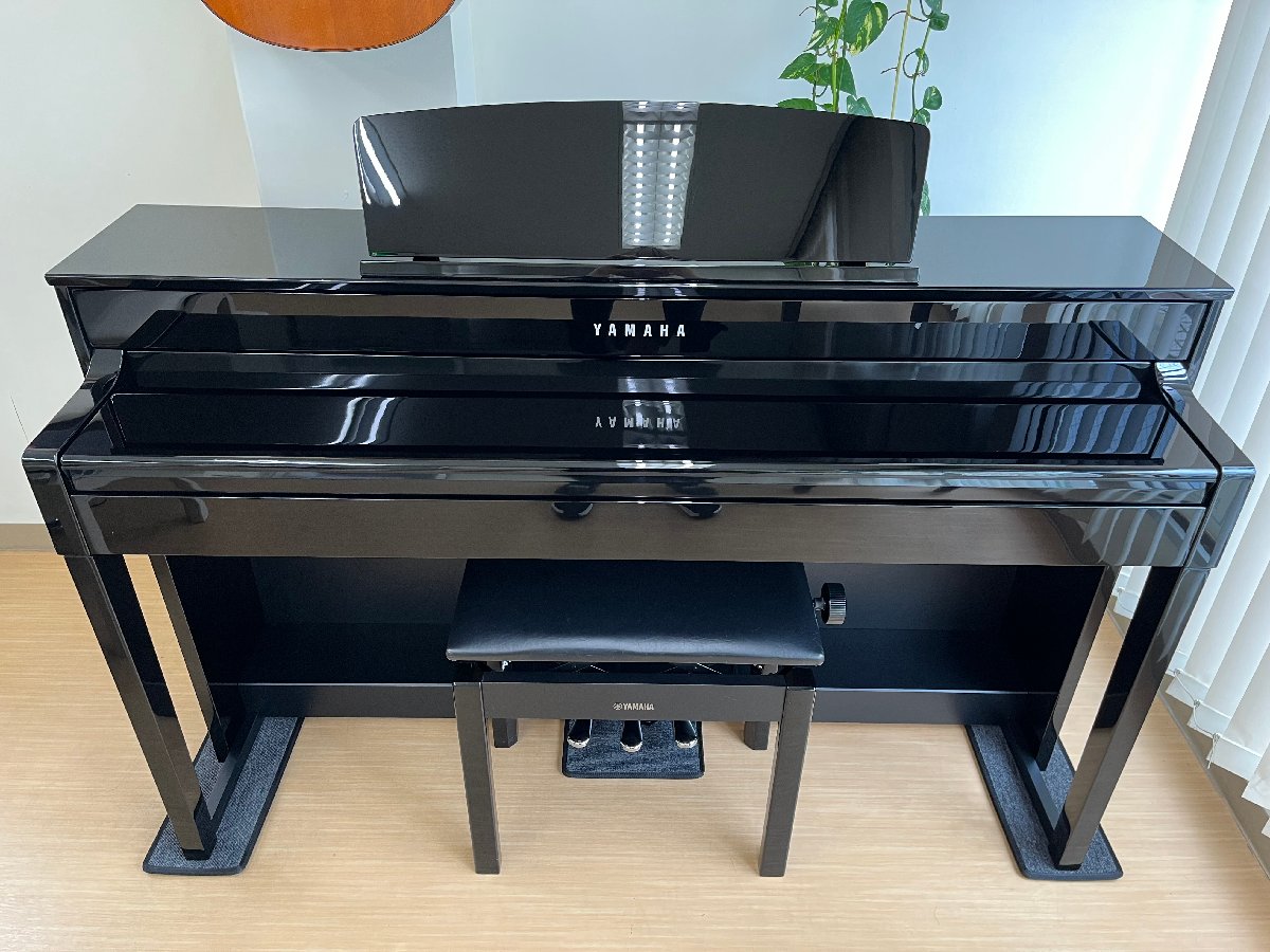 電子ピアノ YAMAHA CLP-575PE 2014年製 中古 木製鍵盤 椅子付き