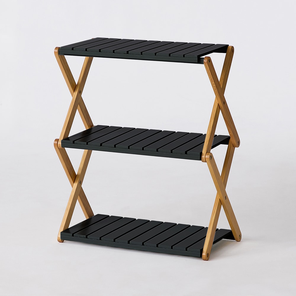 簡単に折りたためるラック（サイドテーブル/リビングワゴン）｜(BELLE