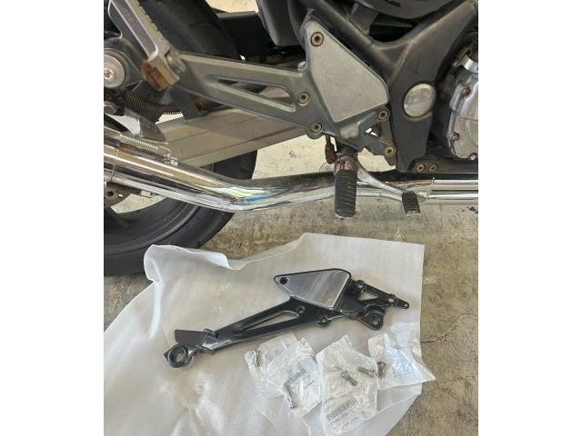 バリオス2 修理 ステッププレート交換 ハンドル交換 カスタム 神戸市