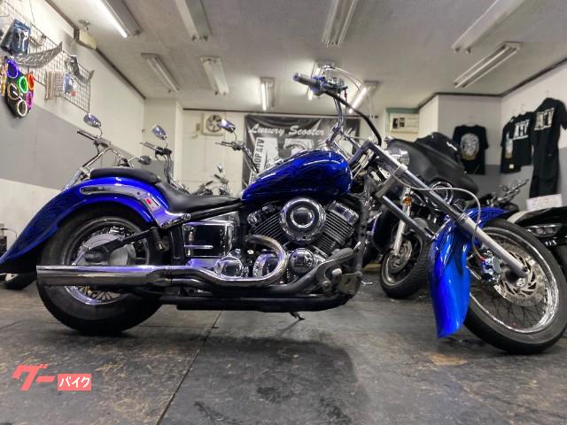 ヤマハ ドラッグスター400 トリプルツリー オールペイント ディープ