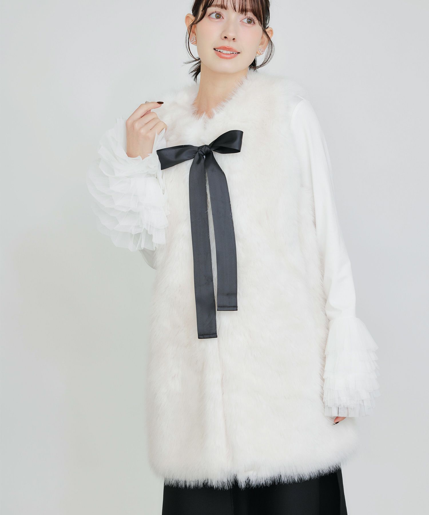 フェイクファーベスト（ロング） | PICCIN (ピッチン) 公式通販