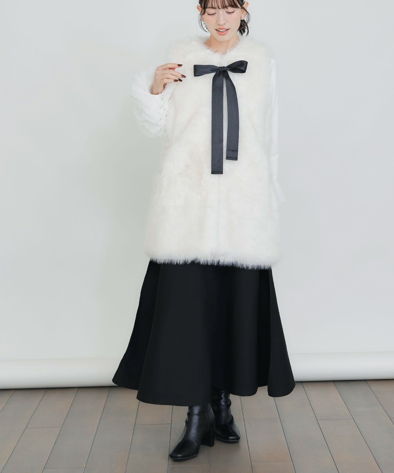 フェイクファーベスト（ロング） | PICCIN (ピッチン) 公式通販