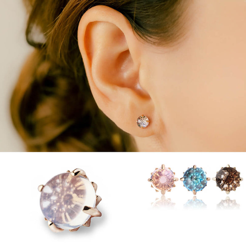 ロイヤルブルームーンストーン スイスブルートパーズ スモーキー