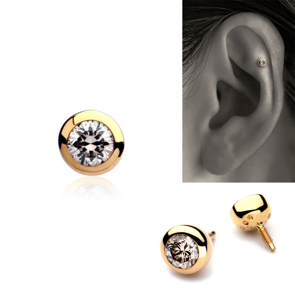 つけっぱなし ピアス プラチナ ダイヤモンド ボディピアス – PICOLLET