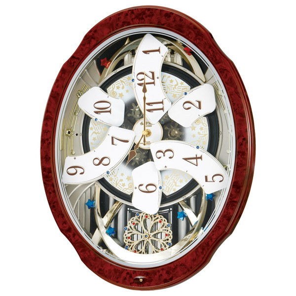 リズム時計工業 リズム スモールワールドブルーム電波からくり時計