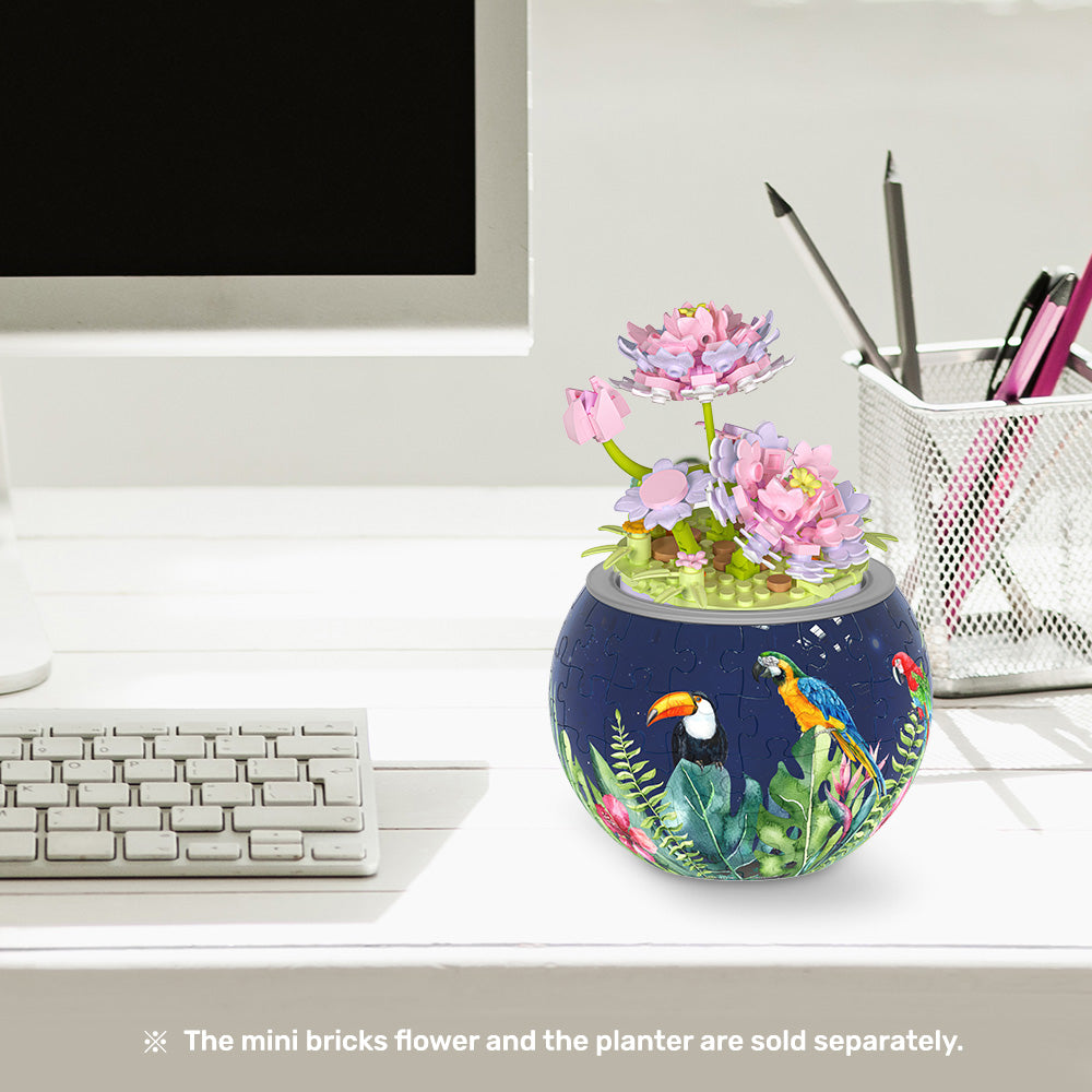 PieceRelax - KZ1027 - Mini Bricks Potted Flower - Lotus