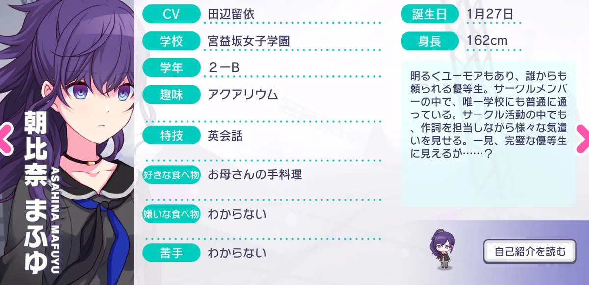 Happy Birthday！！2025] 朝比奈 まふゆ 情報 | プロセカギャラリー