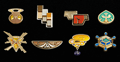 ポケモンXYのジムバッジがグッズ化。半立体仕様のコンプリートセットは