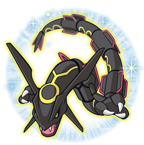 色違いの黒いレックウザ（レベル100、ガリョウテンセイ、りゅうせい