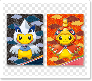 ルギア」「ホウオウ」のポンチョ姿のピカチュウのグッズが登場