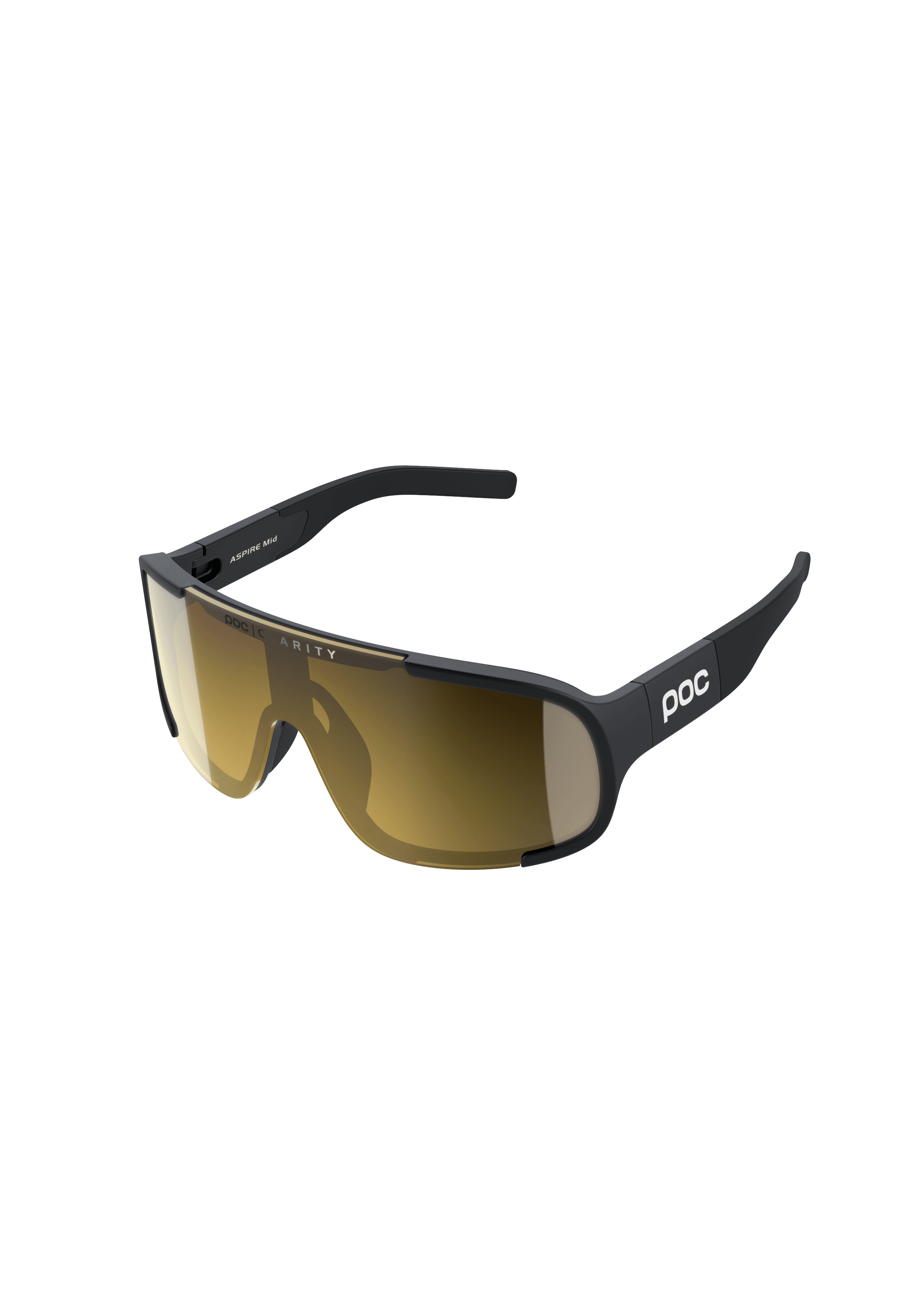 Aim Bike Sunglasses in Uranium Black | Cycling Eyewear | POC