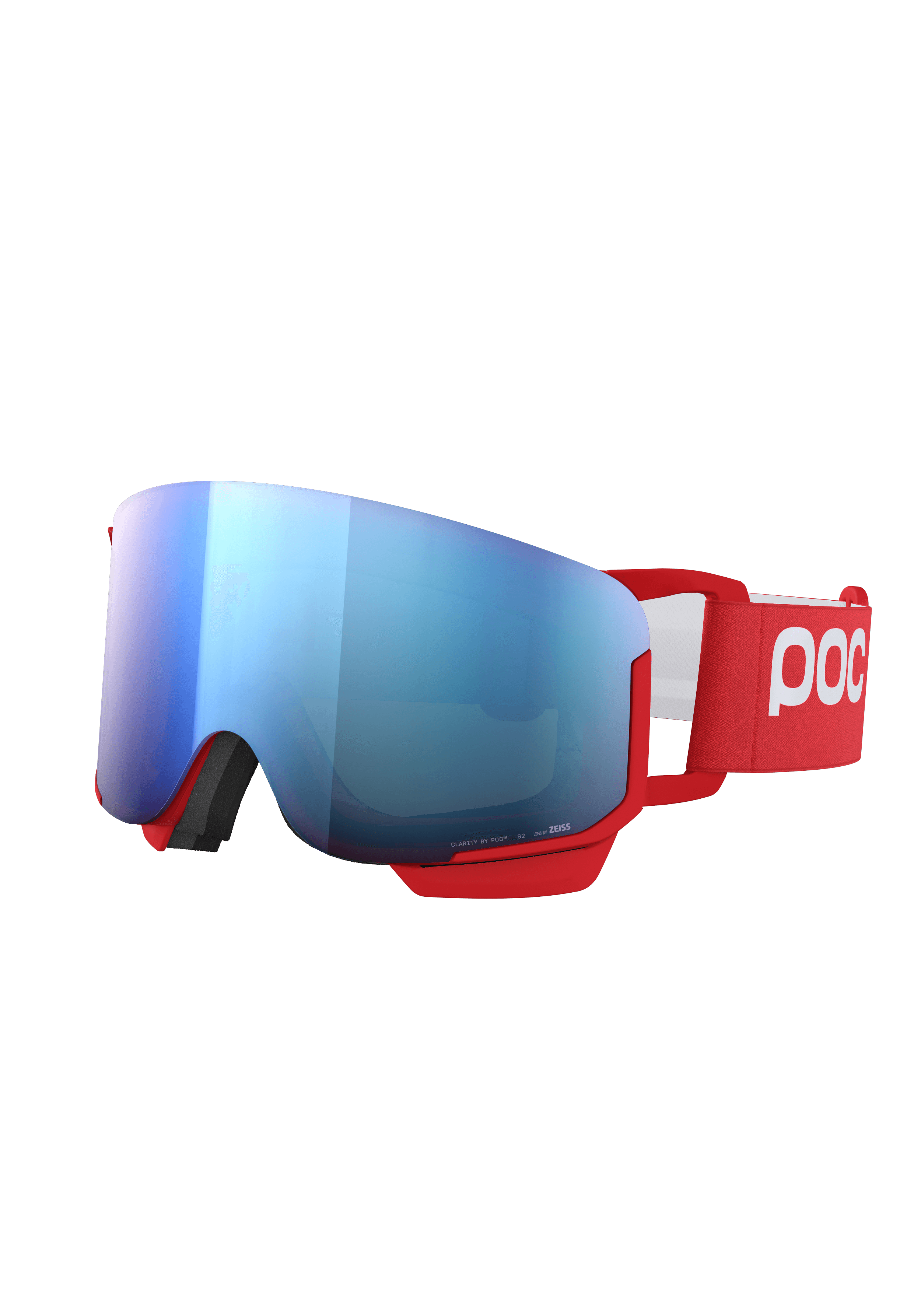 Nexal Mid Ski Goggles in Prismane Red | Ski Eyewear | POC (US)