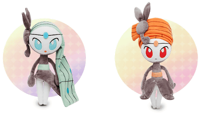 BWキュレム、メロエッタの、ぬいぐるみや、フィギュアストラップが登場