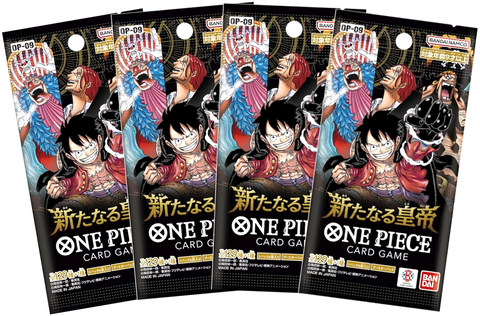 One Piece Card Game - 4 Packs of The New Emperor OP-09 – Pokemon