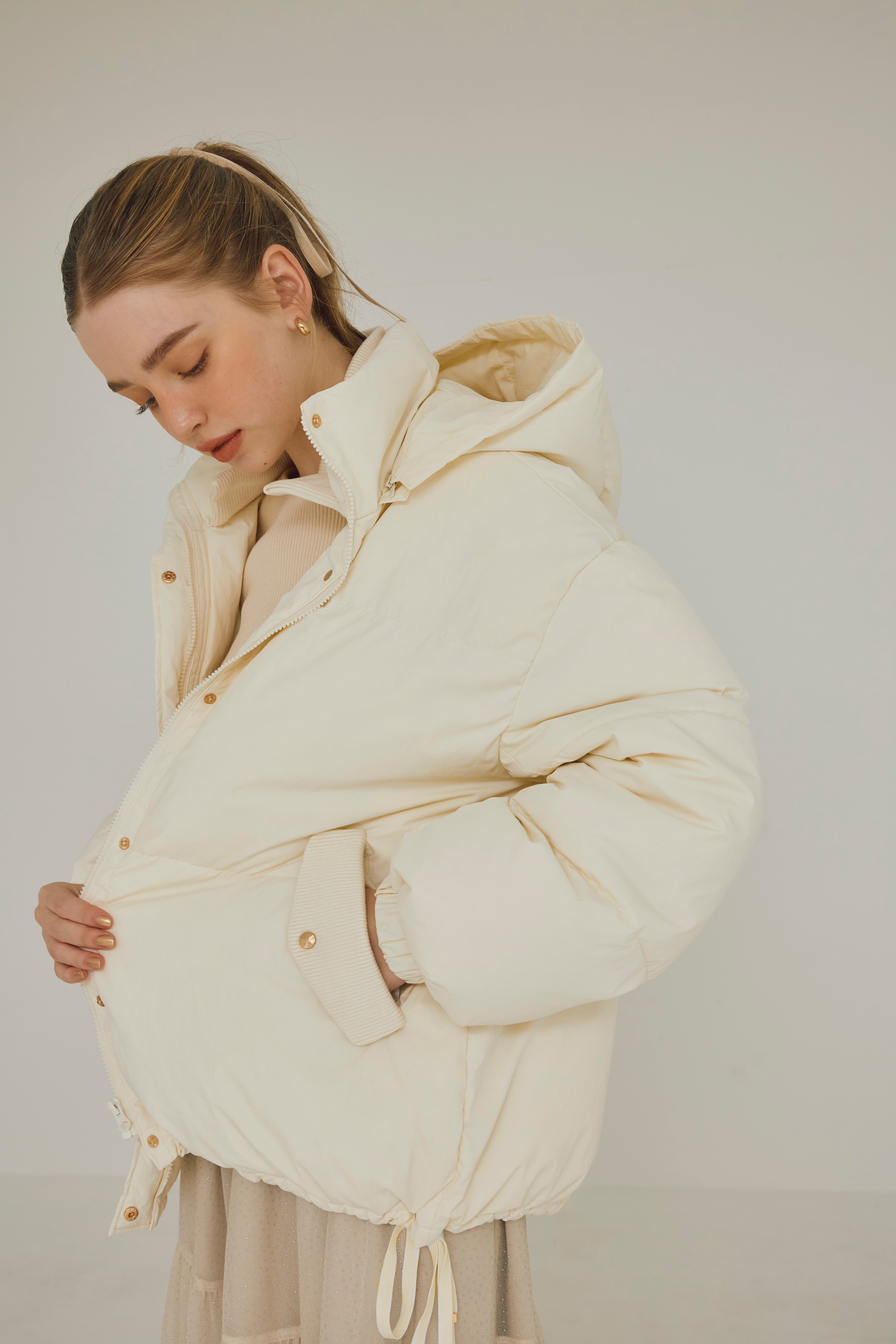 ドロストリボンダウンジャケット – poláura OFFICIAL ONLINE STORE