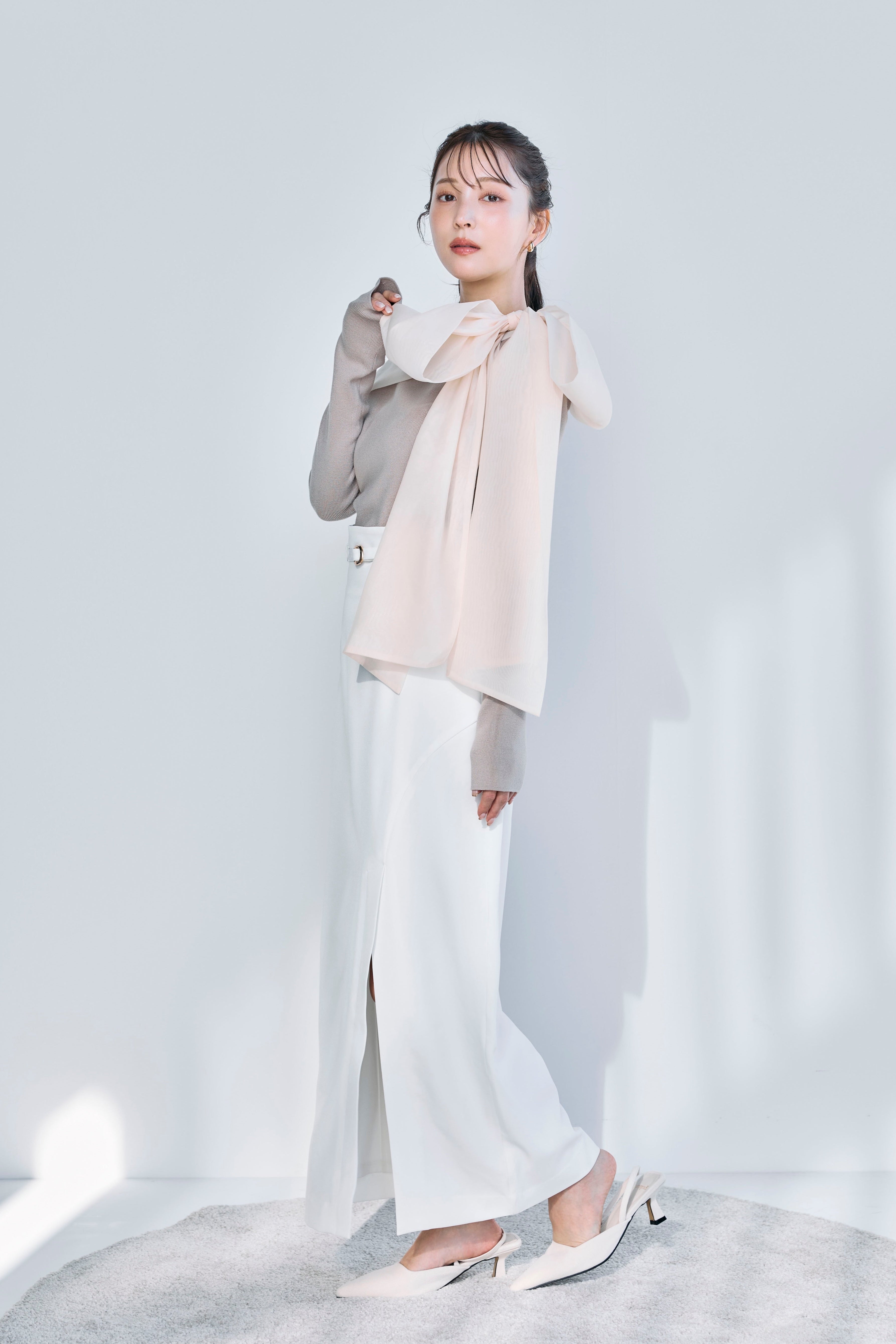 ボリュームリボンワンショルダーニット – poláura OFFICIAL ONLINE STORE