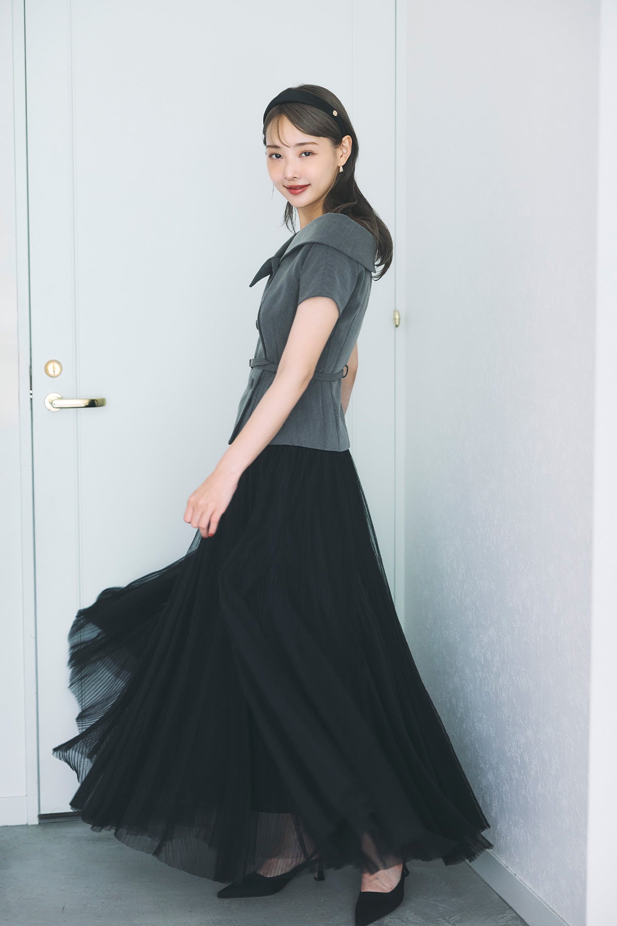 オフショルカラーダブルボタンジャケット – poláura OFFICIAL ONLINE STORE