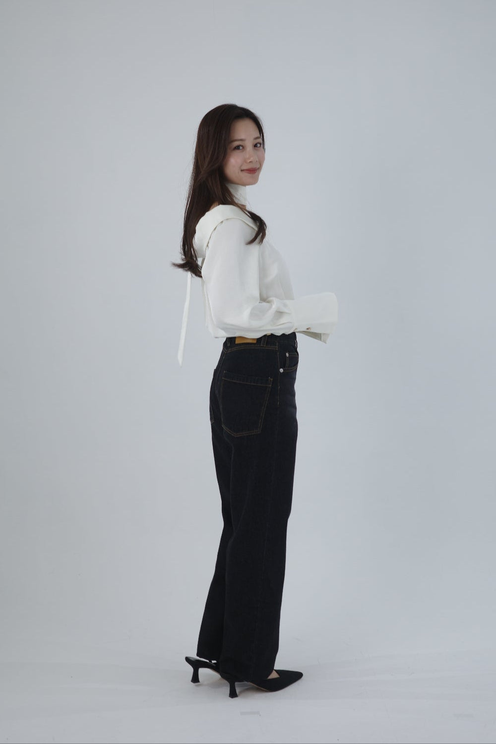 ボウタイmany wayオフショルサテンブラウス – poláura OFFICIAL ONLINE