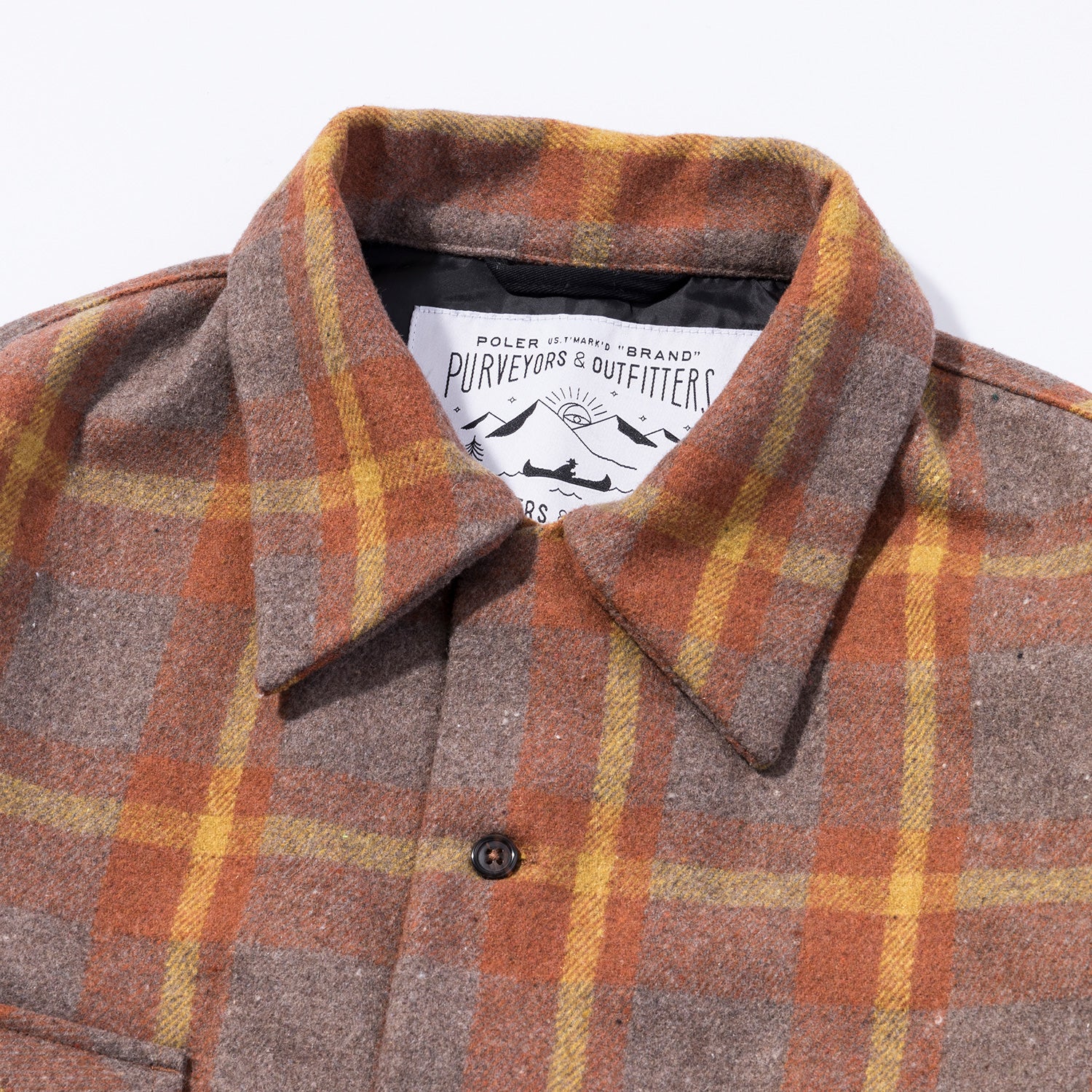OPEN COLLAR FLANNEL WIDE SHIRT – polerjapan