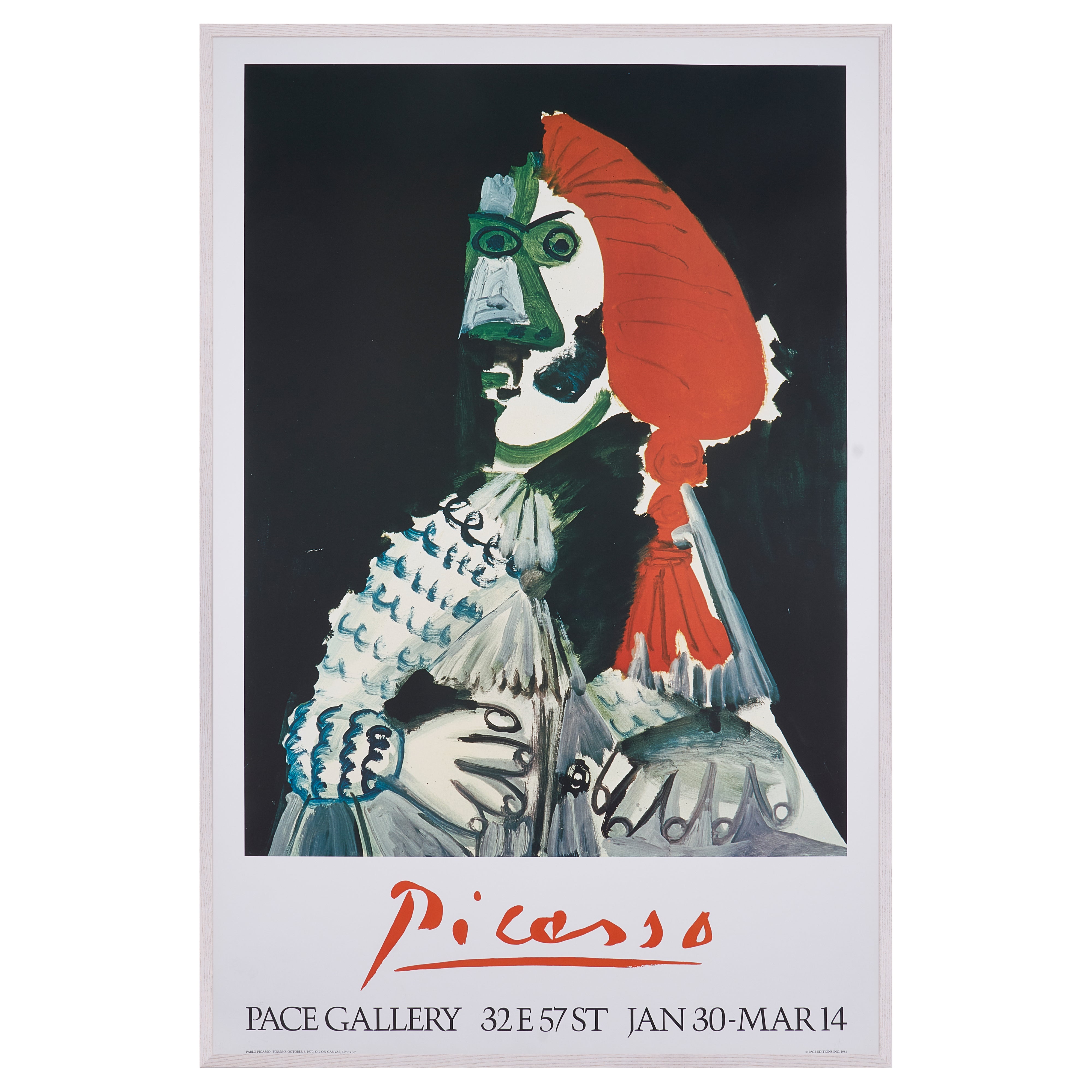 限定30枚】Torero 1970 - PACE GALLERY 1981 / パブロ・ピカソ | POP