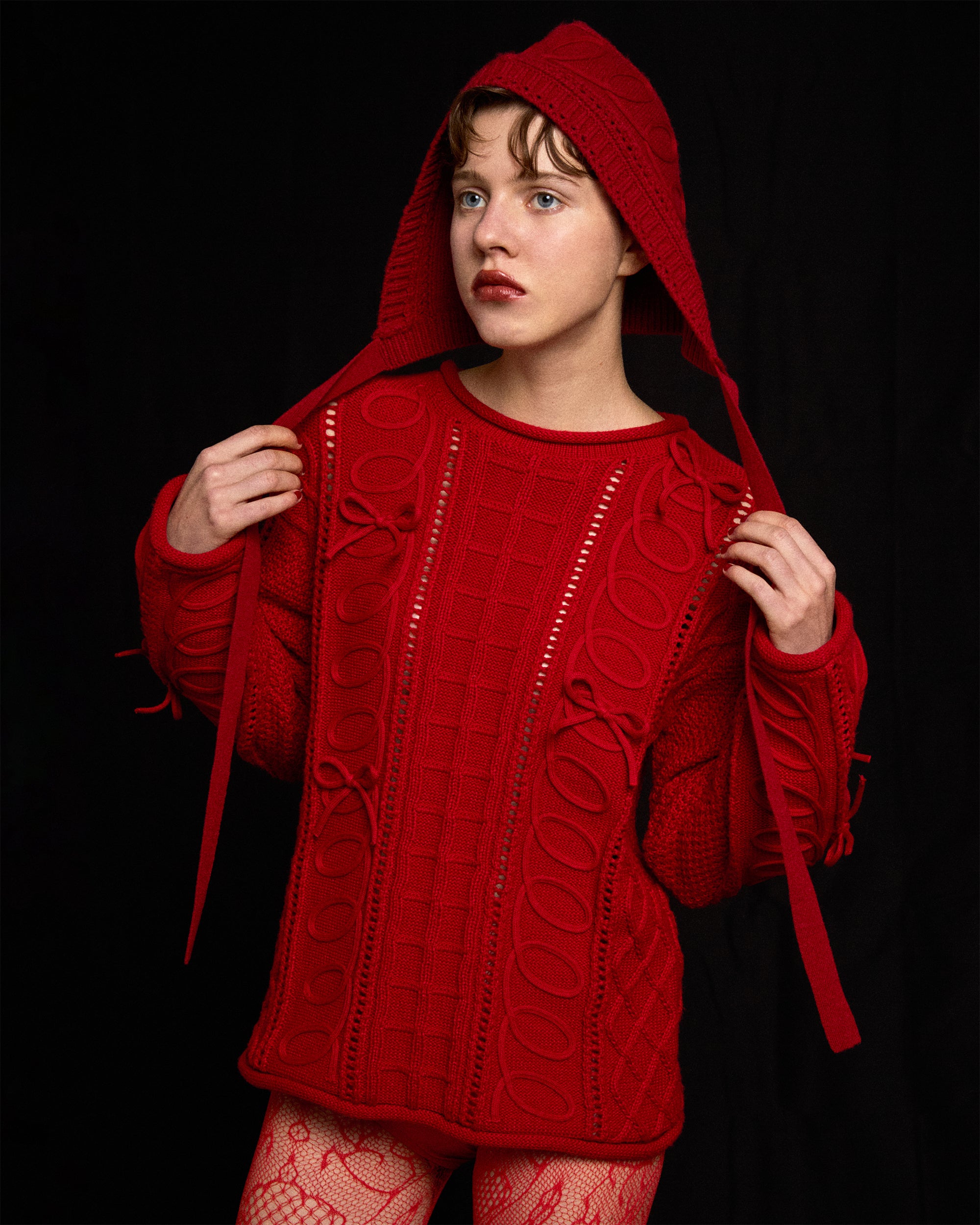 Kurukuru ribbon Knit