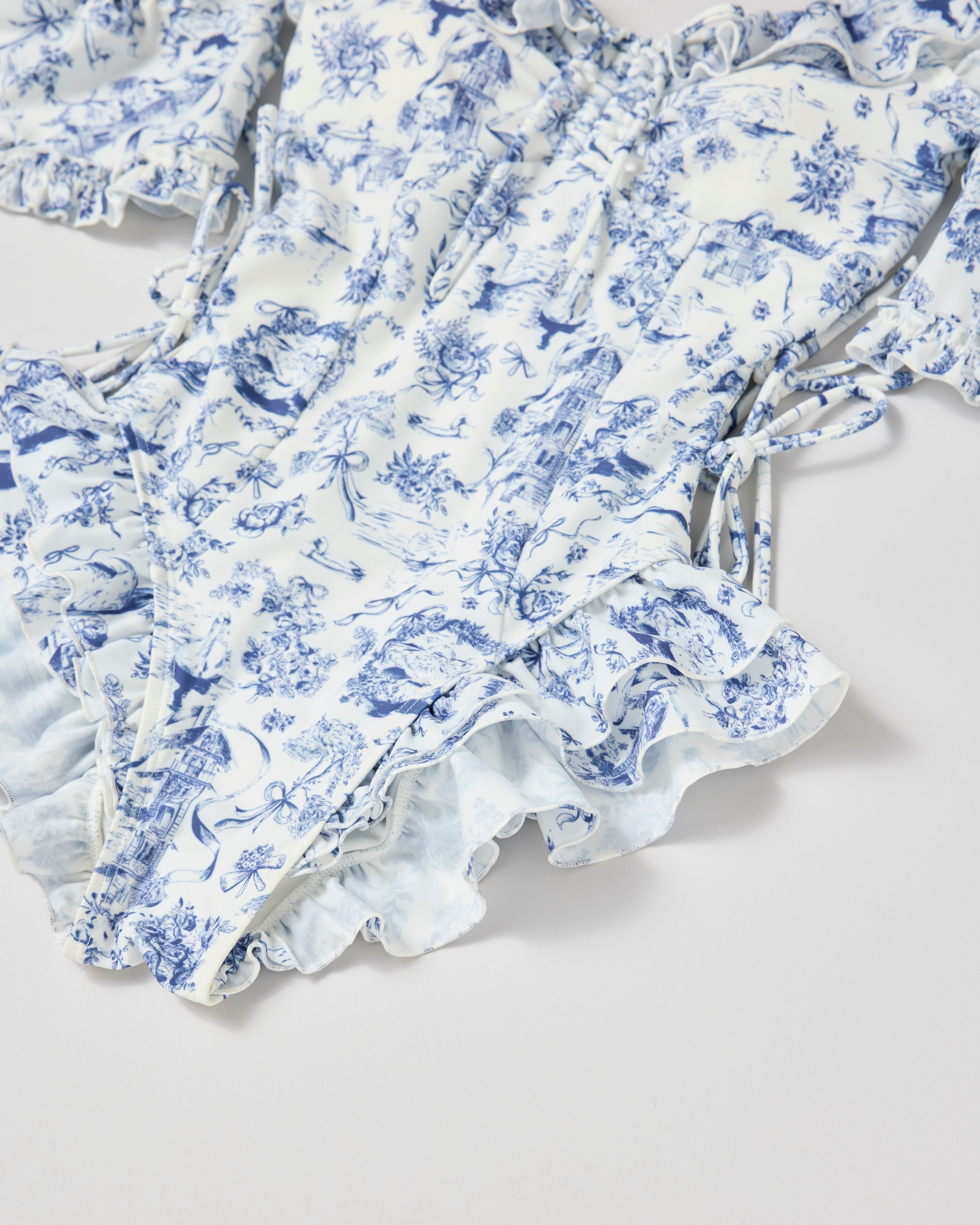 Toile de Jouy swim leotard