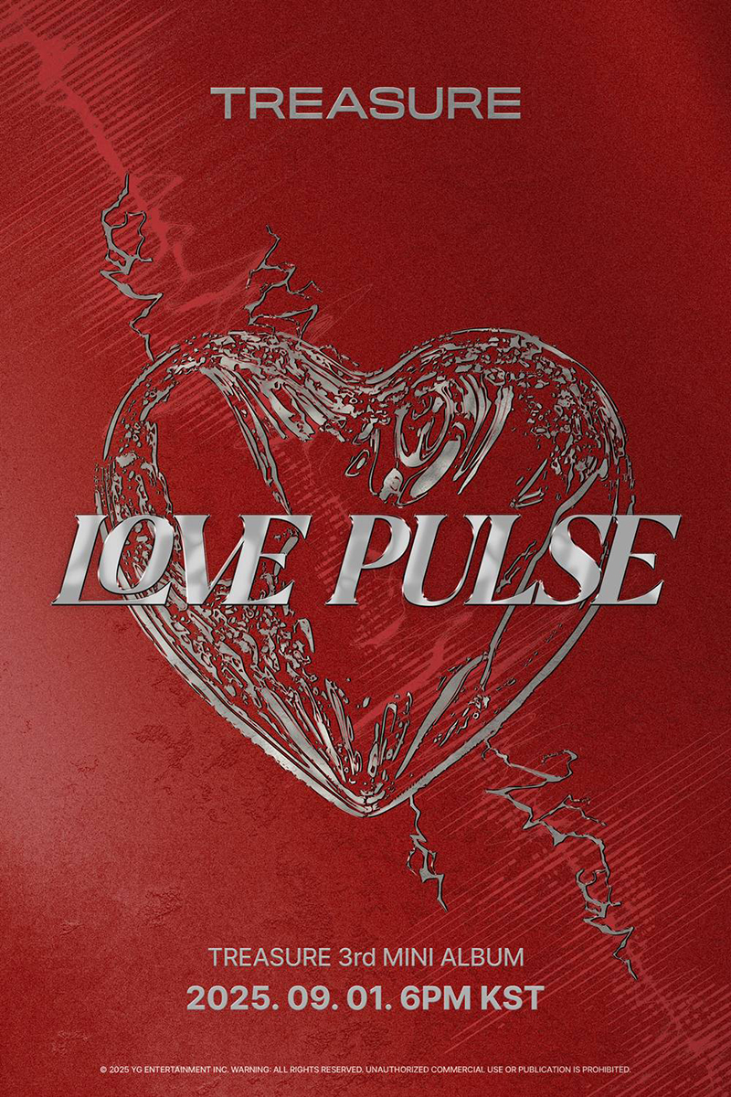 TREASURE】3rd MINI ALBUM [LOVE PULSE] が9月1日(月)リリース決定