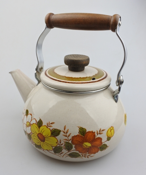 ビンテージデッドストック】純国産エジリーホーローケトル やかん 琺瑯