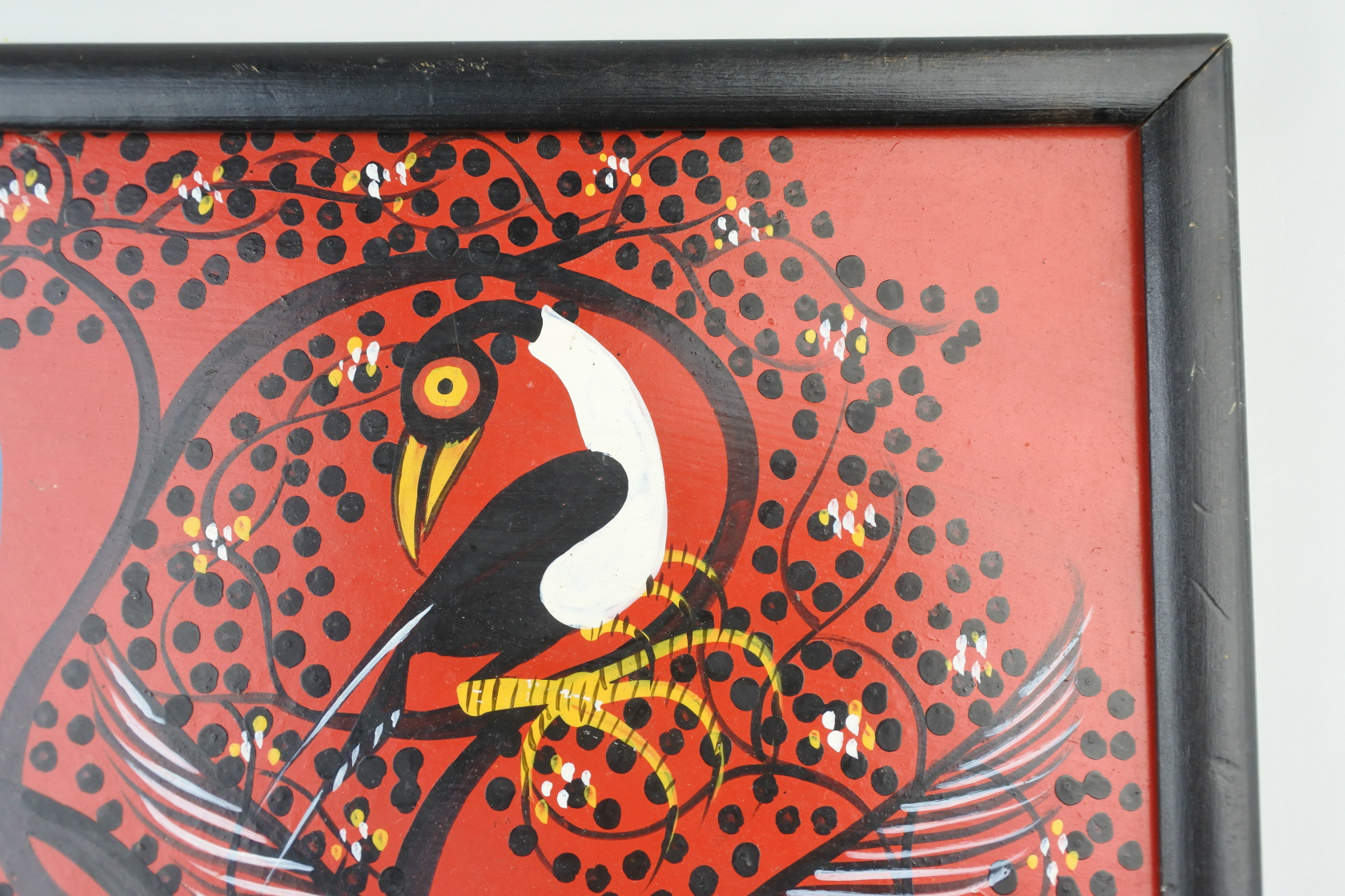 ビンテージ】タンザニア製Tinga Tinga（ティンガティンガアート