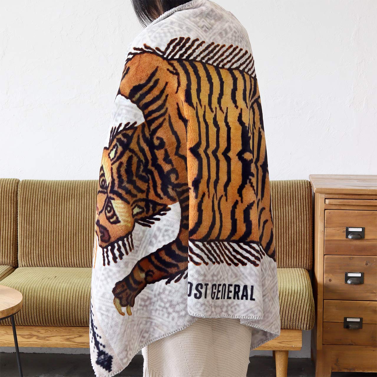 FLANNEL FLEECE BLANKET / フランネル フリースブランケット - WH