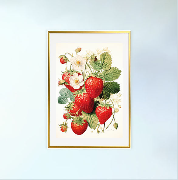 いちごのアートポスター:strawberry_978d 通販