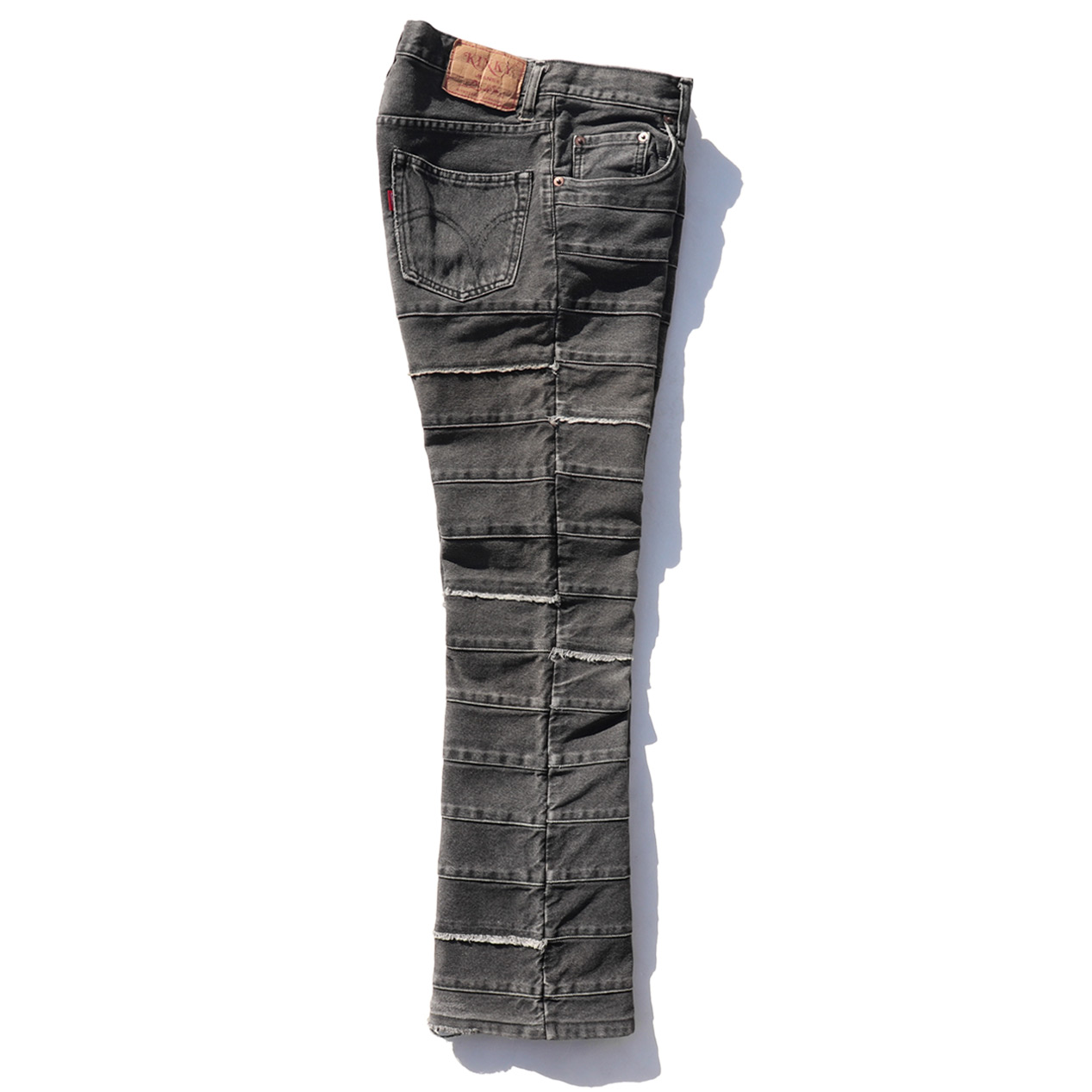 POST JUNK / 90's～ HYSTERIC GLAMOUR Black Scratch Denim Pants With