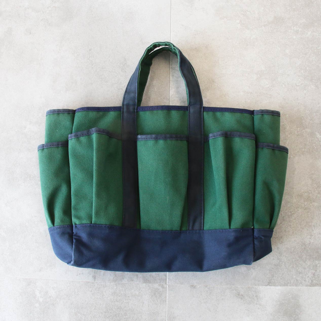 POST JUNK / 90's LANDS' END Garden Tote Bag Made In U.S.A.
