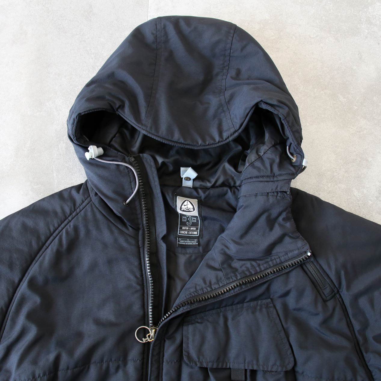 POST JUNK / 00's NIKE ACG Asymmetrical Zip Nylon Padded Jacket [L]