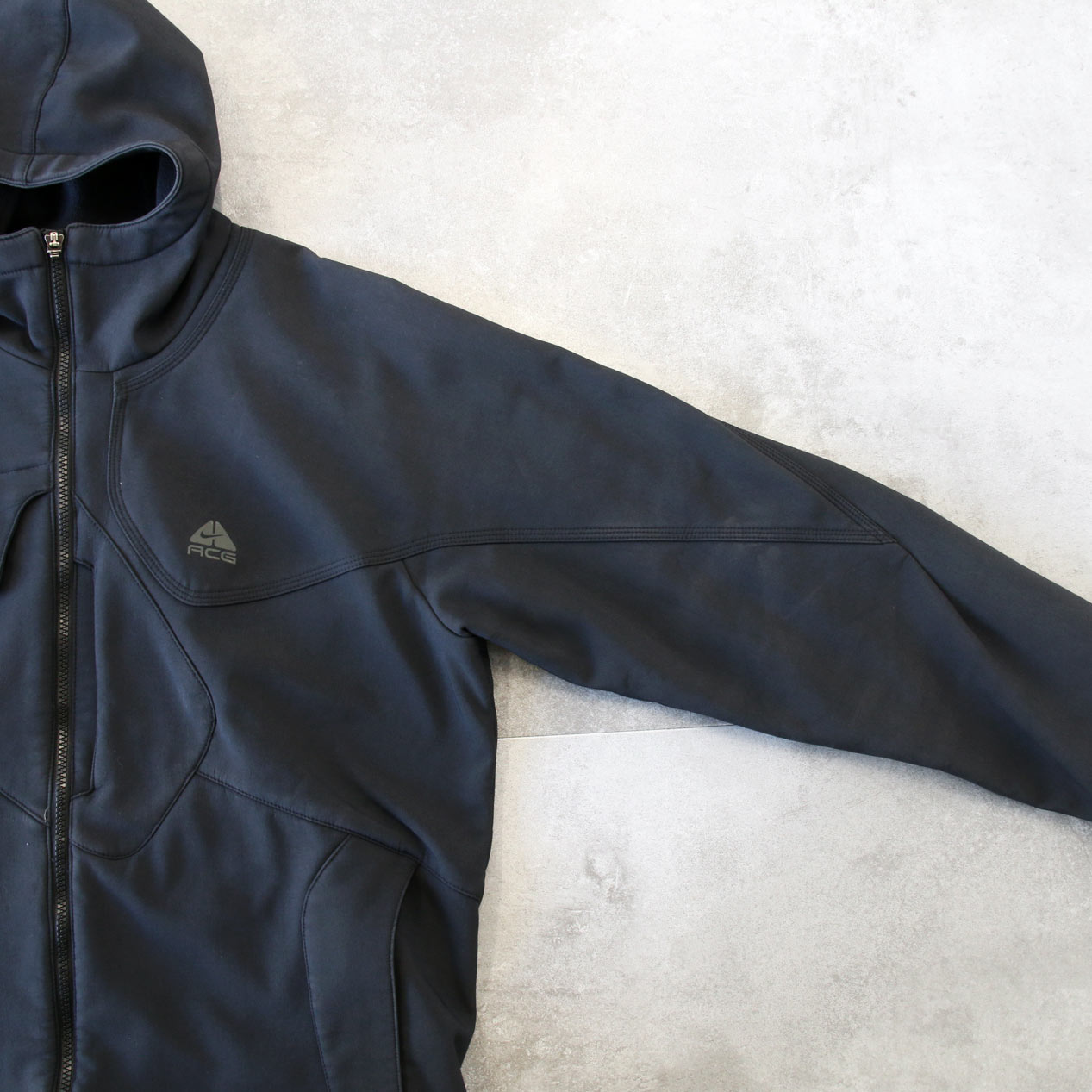 POST JUNK / 00's NIKE ACG “BLACK” Softshell Hooded Jacket [L]