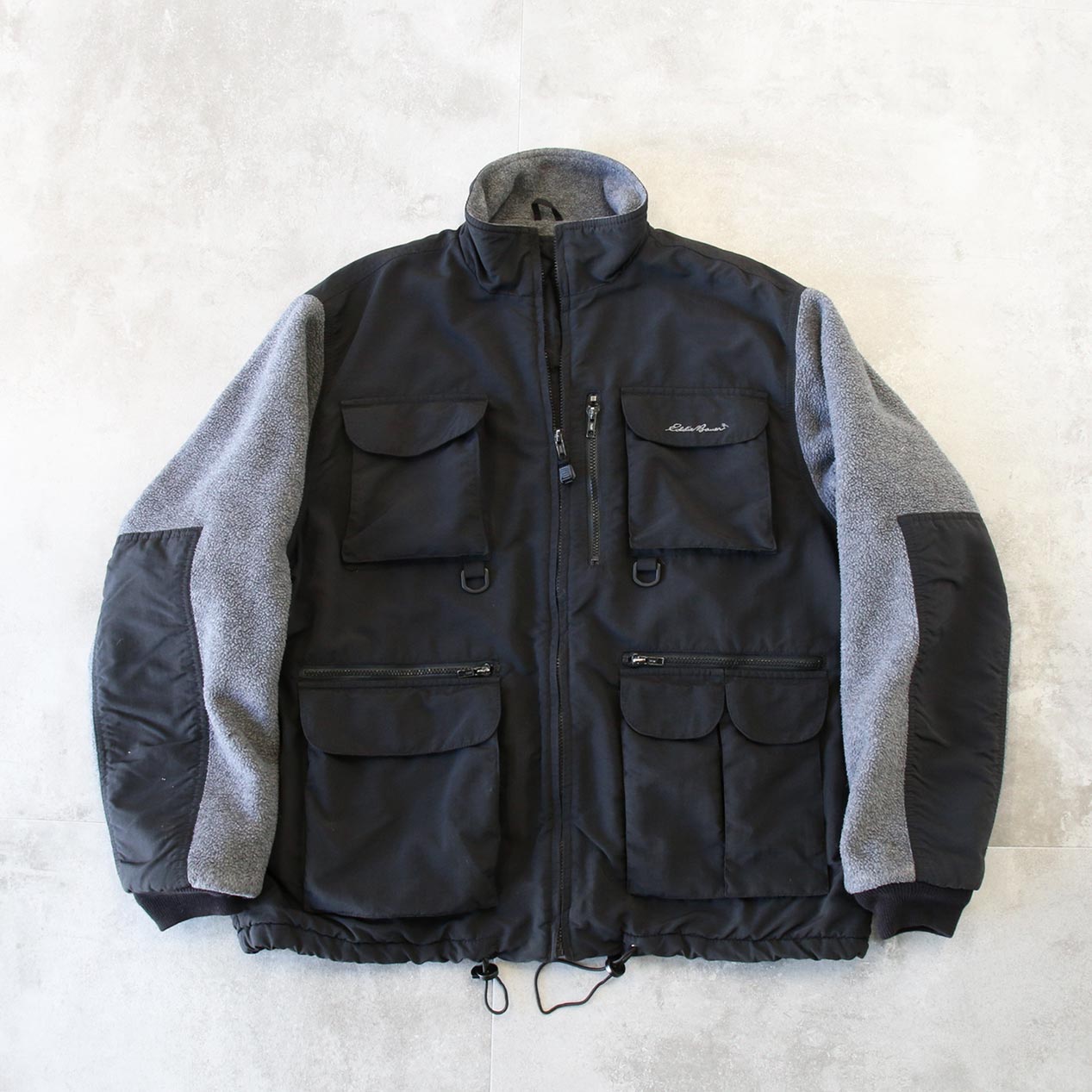 POST JUNK / 90's EDDIE BAUER SPORT SHOP “BLACK” Nylon / Polartec