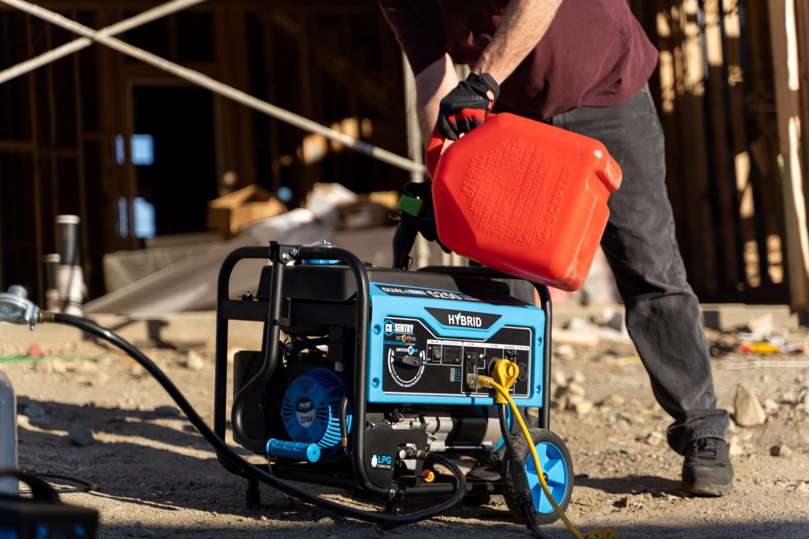 Pulsar PG5250BCO 5250W Dual Fuel Generator: CO Safety Sensor