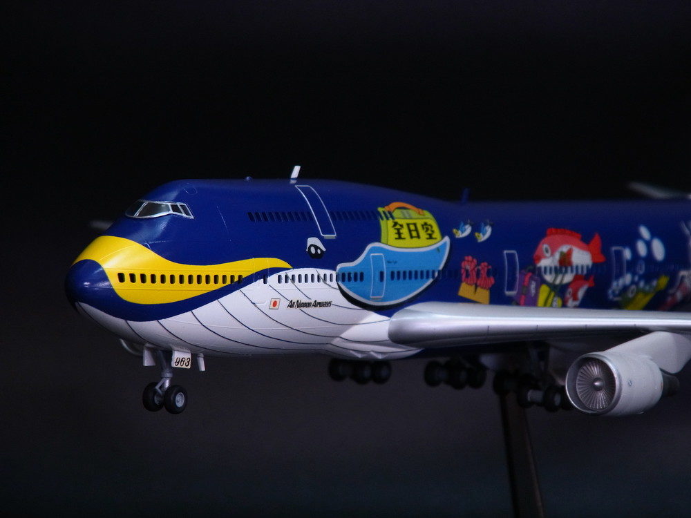 製作代行紹介「ハセガワ 1/200 全日空B－747－400D（マリン