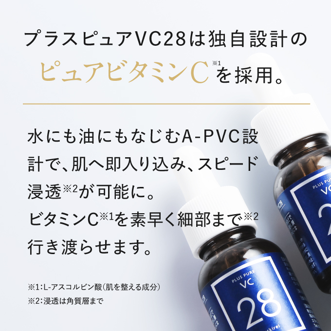 美容液 高濃度ピュアビタミンC28%以上 プラスピュアVC28 12ml