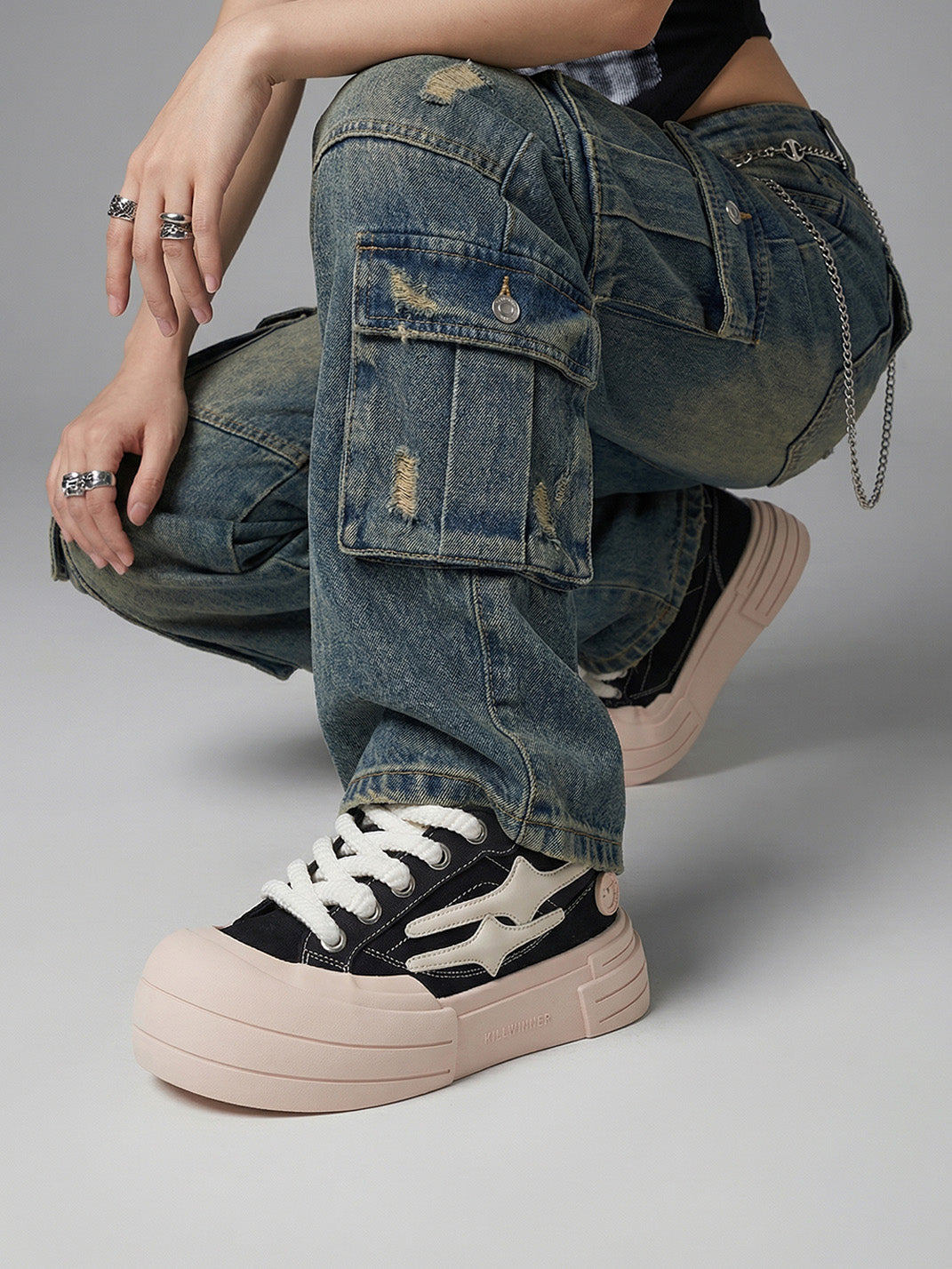 KILLWINNER-Smile Life Sneaker-Black