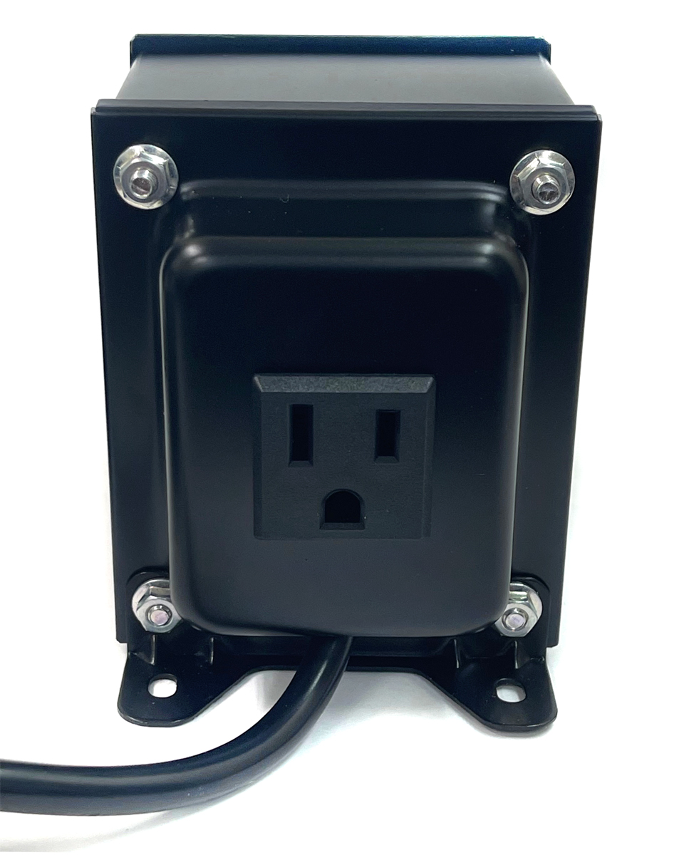 非メッキ3ピン仕様！！ 115Vへの昇圧トランス（600W容量）