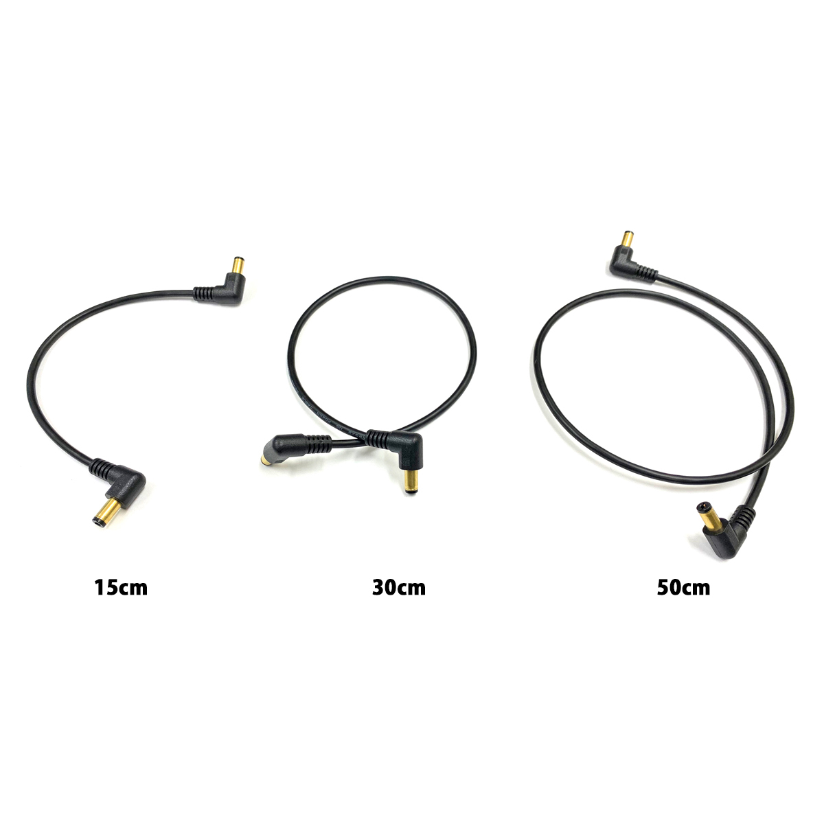 これぞ本物の音！オール非メッキ！）エフェクター用 DCケーブル・両端L